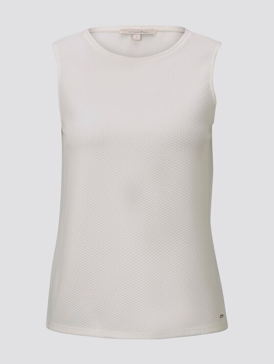 Printed top with wing sleeves - Women - Off White Printed top with wing sleeves - Women - Off White - 7 - TOM TAILOR Denim