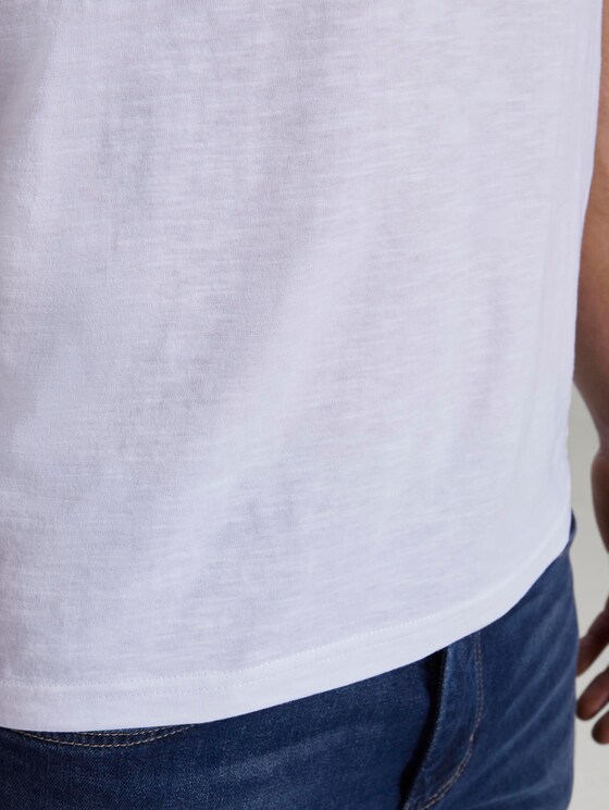 Sportliches T-Shirt mit Print - Männer - White Sportliches T-Shirt mit Print - Männer - White - 10 - TOM TAILOR