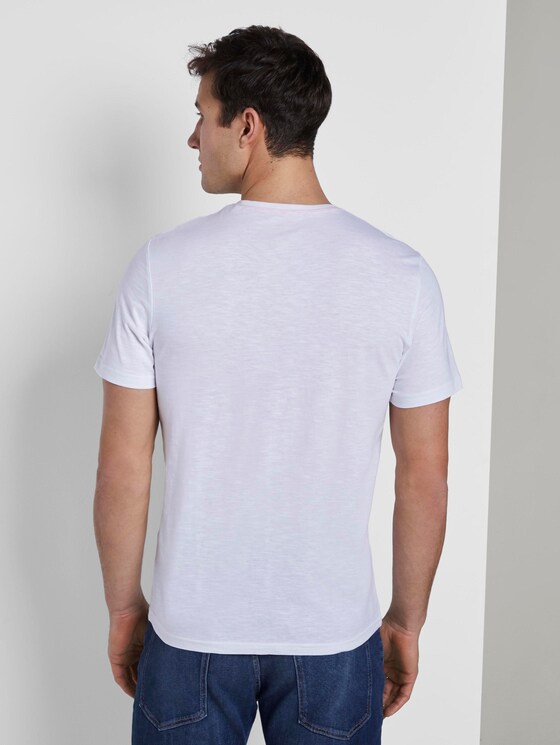 Sportliches T-Shirt mit Print - Männer - White Sportliches T-Shirt mit Print - Männer - White - 2 - TOM TAILOR