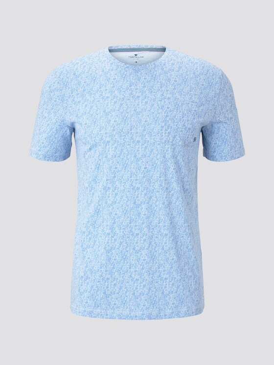 T-Shirt mit Allover-Print - Männer - blue irregular numbers design T-Shirt mit Allover-Print - Männer - blue irregular numbers design - 7 - TOM TAILOR