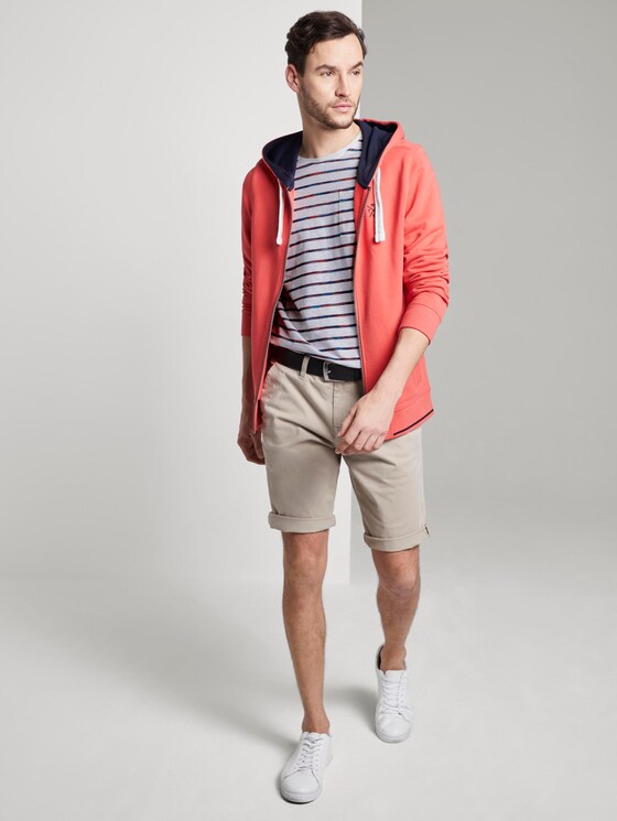 Gestreiftes T-Shirt mit Brusttasche - Männer - red spacedye stripe Gestreiftes T-Shirt mit Brusttasche - Männer - red spacedye stripe - 3 - TOM TAILOR