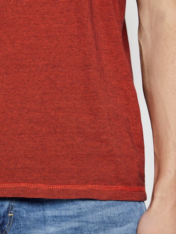 Gestreiftes T-Shirt mit Print - Männer - red overdye stripe Gestreiftes T-Shirt mit Print - Männer - red overdye stripe - 10 - TOM TAILOR