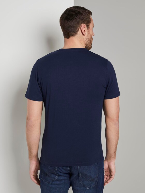 T-Shirt mit Print - Männer - Black Iris Blue T-Shirt mit Print - Männer - Black Iris Blue - 2 - TOM TAILOR