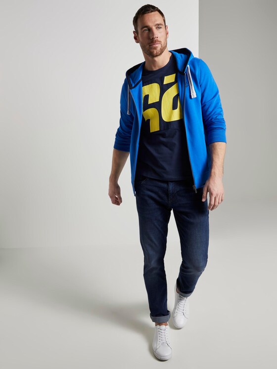 T-Shirt mit Print - Männer - Black Iris Blue T-Shirt mit Print - Männer - Black Iris Blue - 3 - TOM TAILOR