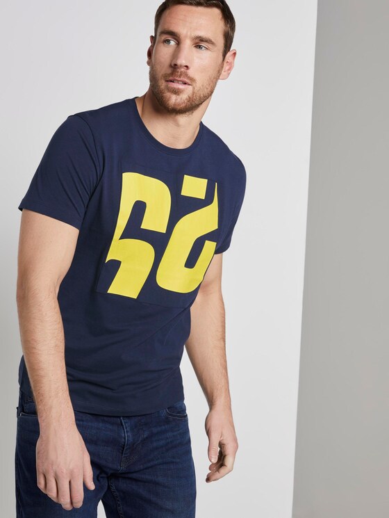 T-Shirt mit Print - Männer - Black Iris Blue T-Shirt mit Print - Männer - Black Iris Blue - 5 - TOM TAILOR