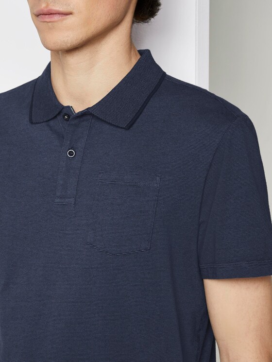 Eingefärbtes Poloshirt mit Streifenmuster - Männer - blue overdye stripe Eingefärbtes Poloshirt mit Streifenmuster - Männer - blue overdye stripe - 9 - TOM TAILOR