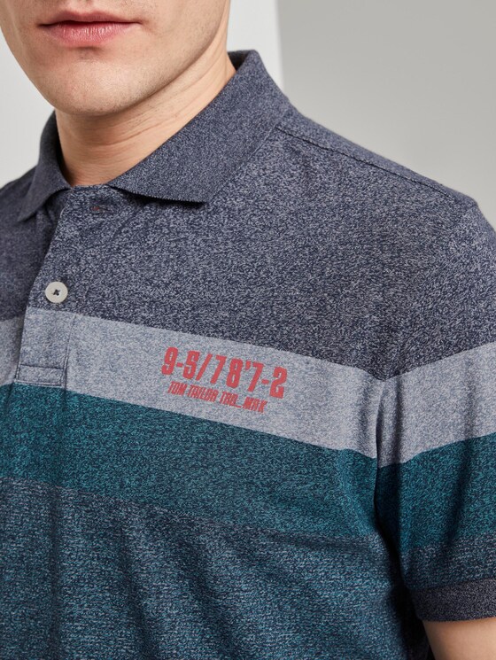 Poloshirt mit Streifenmuster - Männer - blue mocktwist Poloshirt mit Streifenmuster - Männer - blue mocktwist - 9 - TOM TAILOR