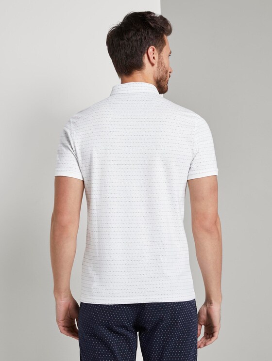 Poloshirt mit Strukturmuster - Männer - Off White Poloshirt mit Strukturmuster - Männer - Off White - 2 - TOM TAILOR