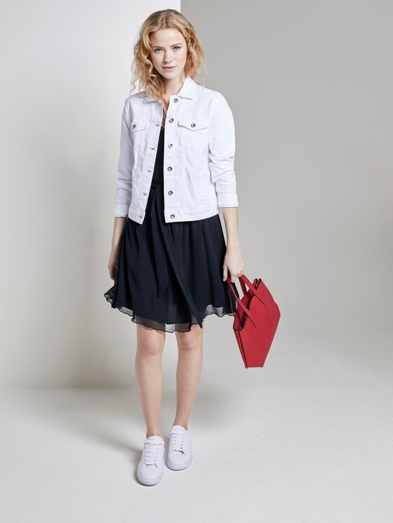 Kleid aus Chiffon - Frauen - Sky Captain Blue Kleid aus Chiffon - Frauen - Sky Captain Blue - 3 - TOM TAILOR