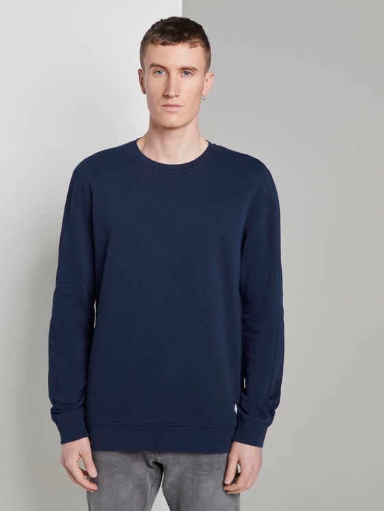 Sweatshirt mit Logo-Print - Männer - Sky Captain Blue Sweatshirt mit Logo-Print - Männer - Sky Captain Blue - 1 - TOM TAILOR Denim