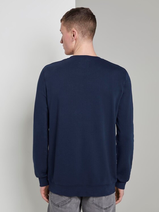 Sweatshirt mit Logo-Print - Männer - Sky Captain Blue Sweatshirt mit Logo-Print - Männer - Sky Captain Blue - 2 - TOM TAILOR Denim