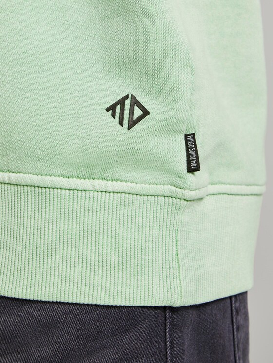 Sweatshirt mit Logo-Print - Männer - soft neo green Sweatshirt mit Logo-Print - Männer - soft neo green - 10 - TOM TAILOR Denim