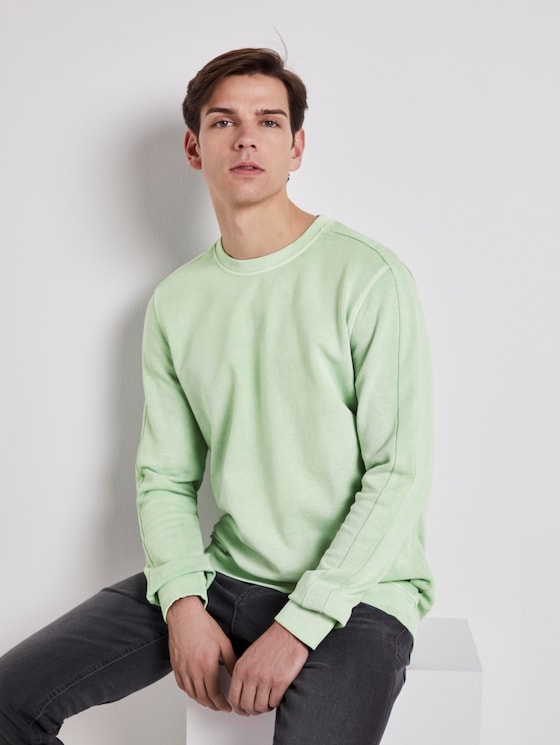 Sweatshirt mit Logo-Print - Männer - soft neo green Sweatshirt mit Logo-Print - Männer - soft neo green - 5 - TOM TAILOR Denim