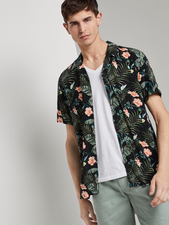 Kurzarm-Hawaiihemd mit floralem Muster - Männer - colorful botanical print Kurzarm-Hawaiihemd mit floralem Muster - Männer - colorful botanical print - 5 - TOM TAILOR Denim