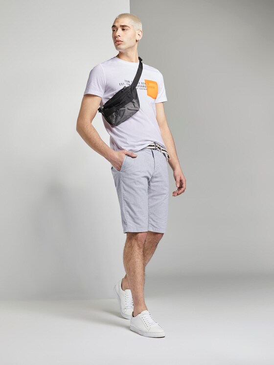 T-Shirt mit kontrastfarbener Brusttasche - Männer - White T-Shirt mit kontrastfarbener Brusttasche - Männer - White - 3 - TOM TAILOR Denim