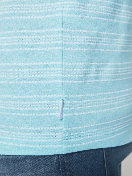 Tank-Top mit Streifenstruktur - Männer - soft sky blue mixed structure Tank-Top mit Streifenstruktur - Männer - soft sky blue mixed structure - 10 - TOM TAILOR Denim