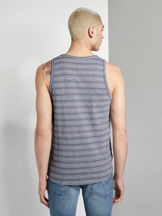 Tank-Top mit Streifenstruktur - Männer - navy mixed structure Tank-Top mit Streifenstruktur - Männer - navy mixed structure - 2 - TOM TAILOR Denim