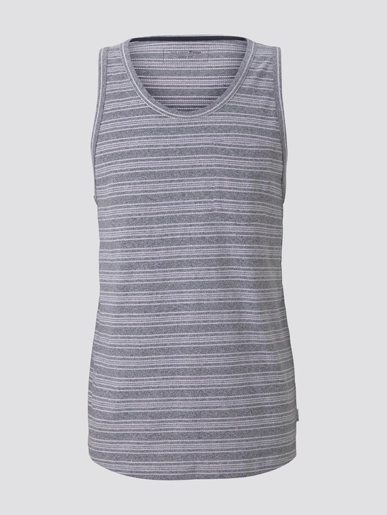 Tank-Top mit Streifenstruktur - Männer - navy mixed structure Tank-Top mit Streifenstruktur - Männer - navy mixed structure - 7 - TOM TAILOR Denim