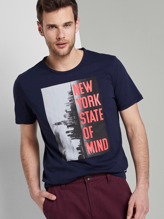 T-Shirt mit NYC-Print - Männer - Black Iris Blue T-Shirt mit NYC-Print - Männer - Black Iris Blue - 5 - TOM TAILOR