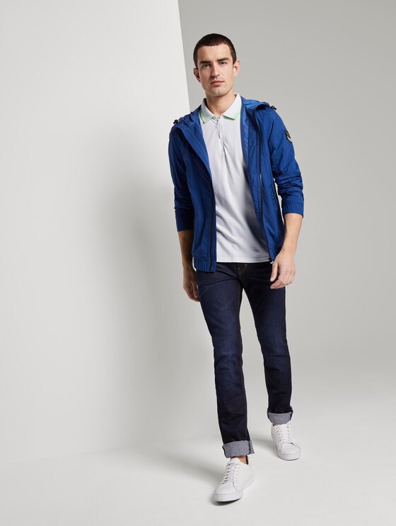 Poloshirt mit Reißverschluss - Männer - White Poloshirt mit Reißverschluss - Männer - White - 3 - TOM TAILOR
