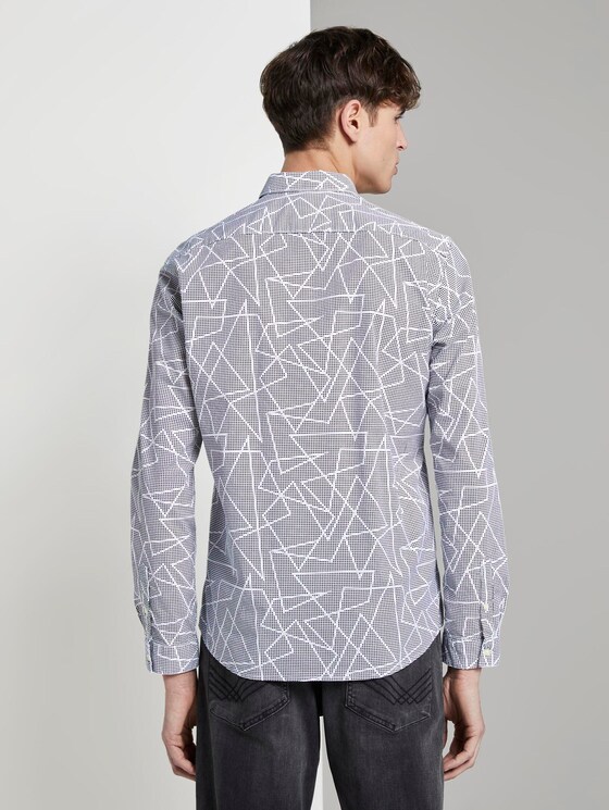 Gemustertes Hemd - Männer - white geometric outline print Gemustertes Hemd - Männer - white geometric outline print - 2 - TOM TAILOR Denim