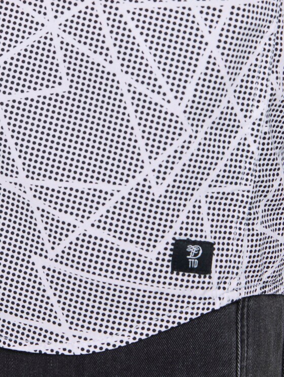 Gemustertes Hemd - Männer - white geometric outline print Gemustertes Hemd - Männer - white geometric outline print - 9 - TOM TAILOR Denim