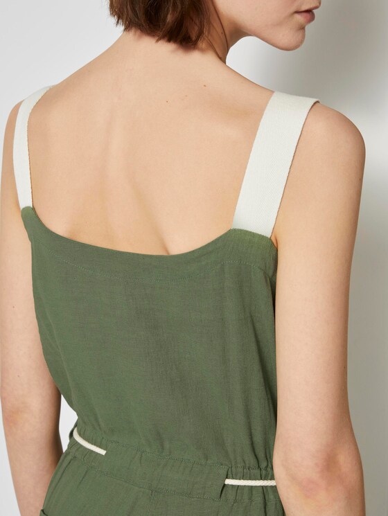 Utility dungarees jumpsuit - Women - olive green Utility dungarees jumpsuit - Women - olive green - 10 - TOM TAILOR Denim