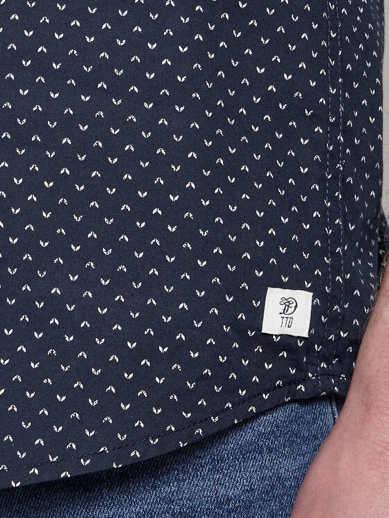 Gemustertes Kurzarmhemd - Männer - navy corn print Gemustertes Kurzarmhemd - Männer - navy corn print - 10 - TOM TAILOR Denim