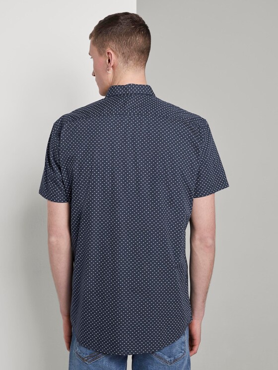 Gemustertes Kurzarmhemd - Männer - navy corn print Gemustertes Kurzarmhemd - Männer - navy corn print - 2 - TOM TAILOR Denim