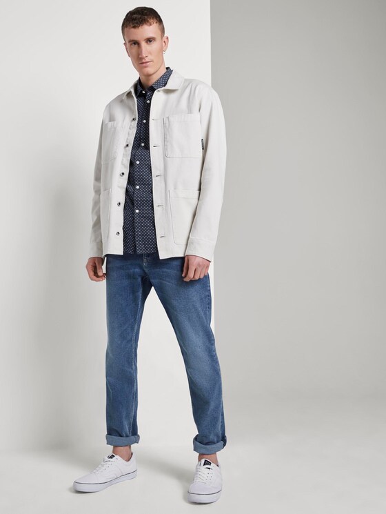 Gemustertes Kurzarmhemd - Männer - navy corn print Gemustertes Kurzarmhemd - Männer - navy corn print - 3 - TOM TAILOR Denim