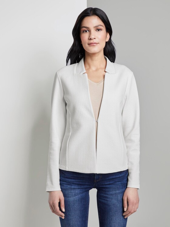 Strukturierter Ottoman-Blazer - Frauen - Whisper White Strukturierter Ottoman-Blazer - Frauen - Whisper White - 1 - TOM TAILOR