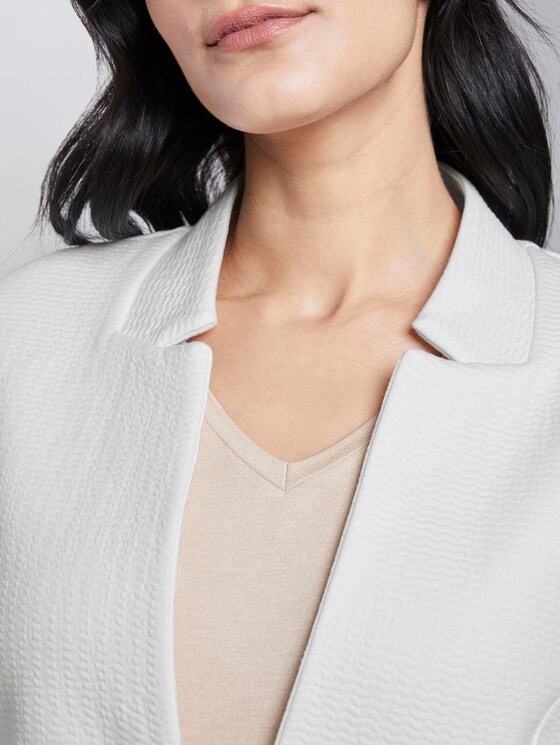Strukturierter Ottoman-Blazer - Frauen - Whisper White Strukturierter Ottoman-Blazer - Frauen - Whisper White - 9 - TOM TAILOR