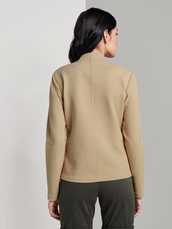 Strukturierter Ottoman-Blazer - Frauen - cream toffee Strukturierter Ottoman-Blazer - Frauen - cream toffee - 2 - TOM TAILOR