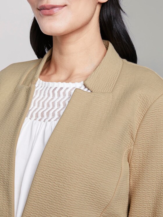 Strukturierter Ottoman-Blazer - Frauen - cream toffee Strukturierter Ottoman-Blazer - Frauen - cream toffee - 9 - TOM TAILOR
