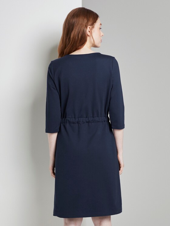 Mini Sweatkleid mit Taschen - Frauen - Real Navy Blue Mini Sweatkleid mit Taschen - Frauen - Real Navy Blue - 2 - TOM TAILOR Denim