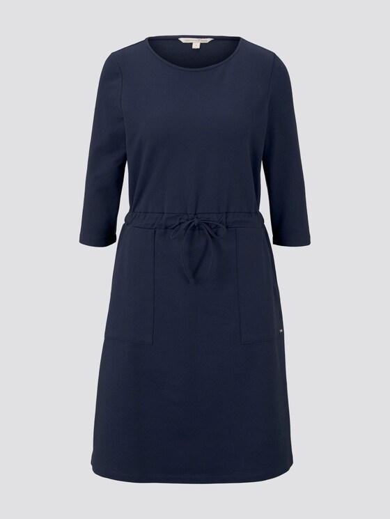 Mini Sweatkleid mit Taschen - Frauen - Real Navy Blue Mini Sweatkleid mit Taschen - Frauen - Real Navy Blue - 7 - TOM TAILOR Denim