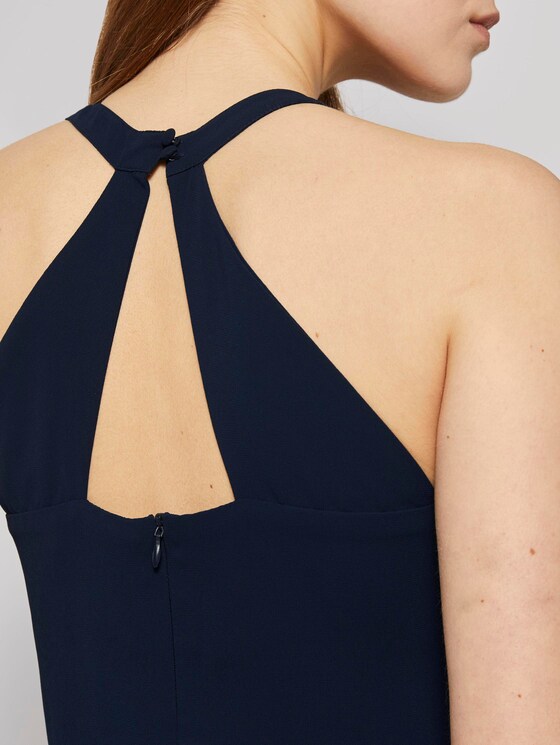 Mini Chiffonkleid mit Spitze - Frauen - Real Navy Blue Mini Chiffonkleid mit Spitze - Frauen - Real Navy Blue - 10 - TOM TAILOR Denim
