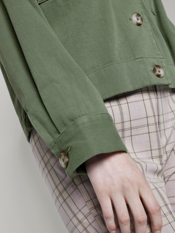 Kurze Utility-Hemdjacke - Frauen - olive green Kurze Utility-Hemdjacke - Frauen - olive green - 10 - TOM TAILOR Denim