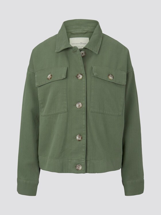Kurze Utility-Hemdjacke - Frauen - olive green Kurze Utility-Hemdjacke - Frauen - olive green - 7 - TOM TAILOR Denim