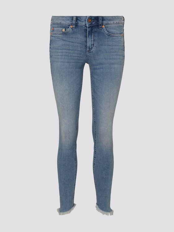 Jona Extra-Skinny Jeans mit Fransen - Frauen - Used Mid Stone Blue Denim Jona Extra-Skinny Jeans mit Fransen - Frauen - Used Mid Stone Blue Denim - 7 - TOM TAILOR Denim