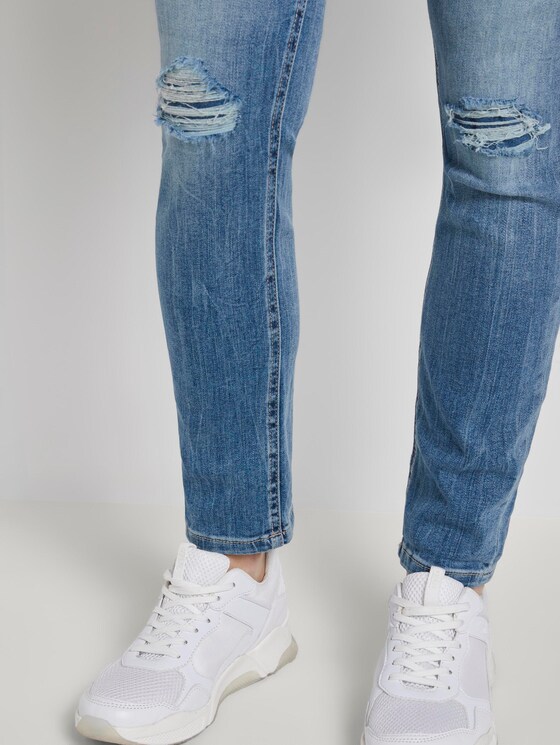 Lynn anti-fit jeans with a drawstring through the waistband - Women - Light Stone Blue Denim Lynn anti-fit jeans with a drawstring through the waistband - Women - Light Stone Blue Denim - 10 - TOM TAILOR Denim