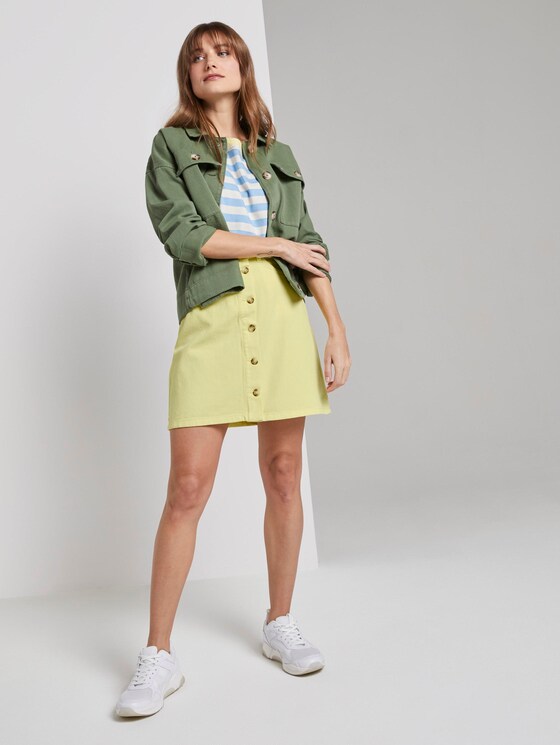 Mini Jeansrock mit Knopfleiste - Frauen - daffodil yellow Mini Jeansrock mit Knopfleiste - Frauen - daffodil yellow - 3 - TOM TAILOR Denim