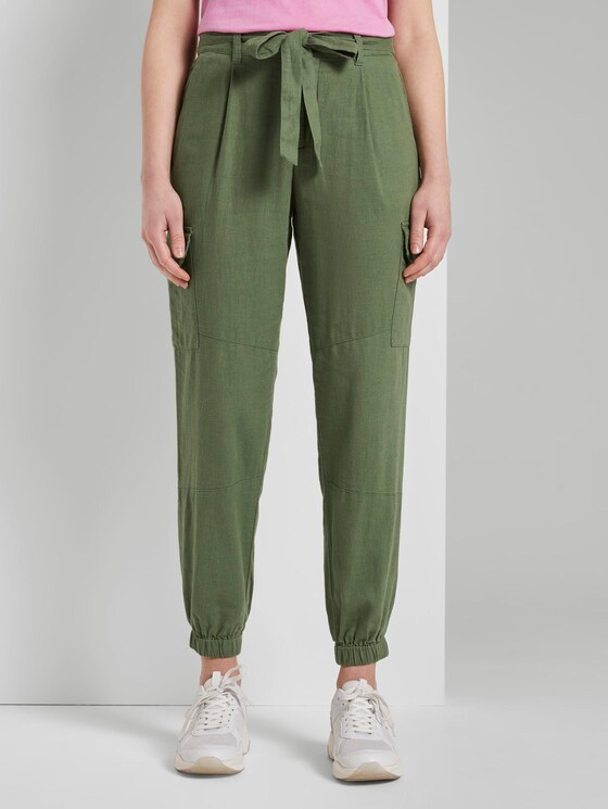 Utility Cargohose im Relaxed Fit - Frauen - olive green Utility Cargohose im Relaxed Fit - Frauen - olive green - 1 - TOM TAILOR Denim
