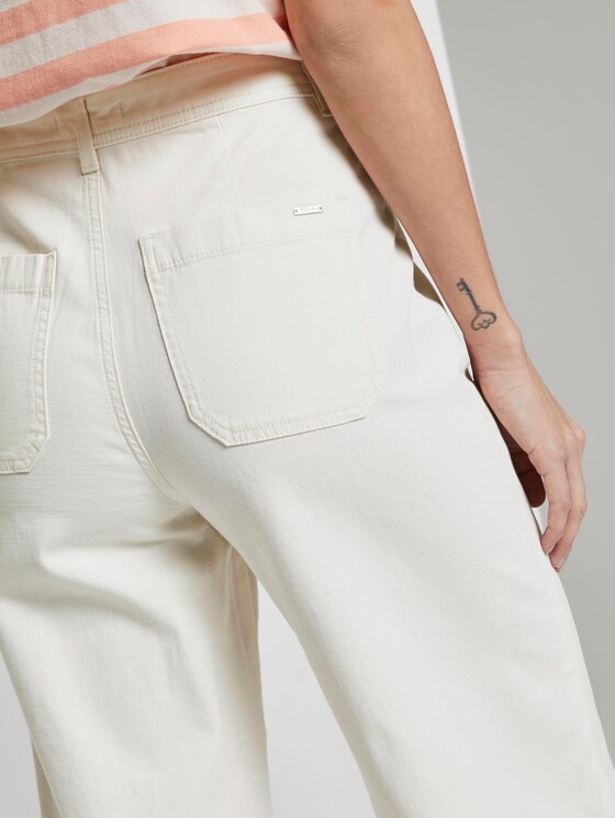 Highwaist Culotte-Hose - Frauen - Gardenia White Highwaist Culotte-Hose - Frauen - Gardenia White - 10 - TOM TAILOR Denim
