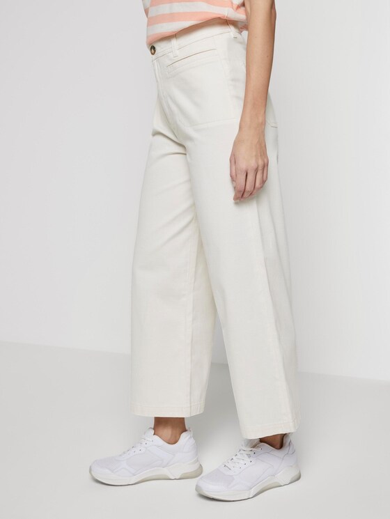 Highwaist Culotte-Hose - Frauen - Gardenia White Highwaist Culotte-Hose - Frauen - Gardenia White - 11 - TOM TAILOR Denim