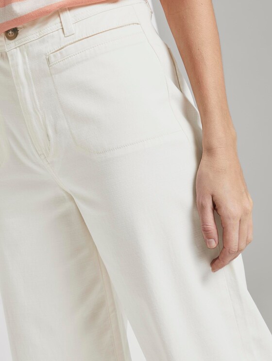 Highwaist Culotte-Hose - Frauen - Gardenia White Highwaist Culotte-Hose - Frauen - Gardenia White - 9 - TOM TAILOR Denim