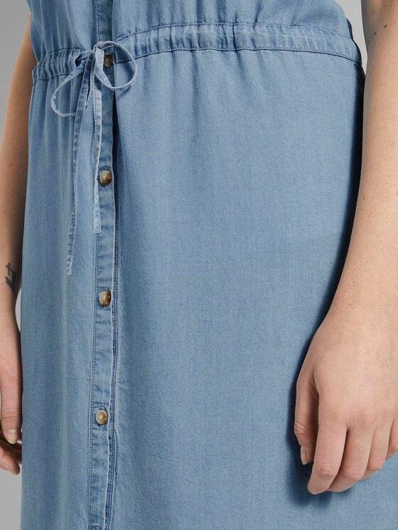 Utility shirt dress made of Lyocell - Women - light stone bright blue denim Utility shirt dress made of Lyocell - Women - light stone bright blue denim - 10 - TOM TAILOR Denim