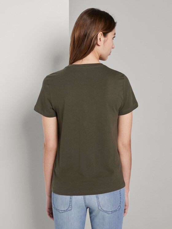 T-Shirt mit floralem Print - Frauen - Woodland Green T-Shirt mit floralem Print - Frauen - Woodland Green - 2 - TOM TAILOR