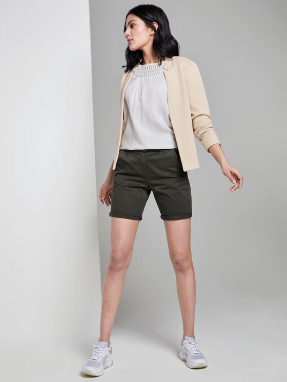Top with lace inserts - Women - Whisper White Top with lace inserts - Women - Whisper White - 3 - TOM TAILOR