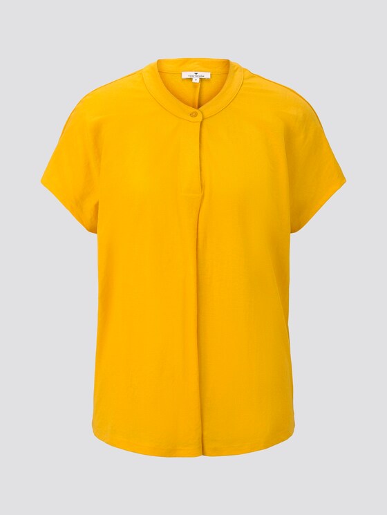 T-Shirt mit Henley-Ausschnitt - Frauen - deep golden yellow T-Shirt mit Henley-Ausschnitt - Frauen - deep golden yellow - 7 - TOM TAILOR